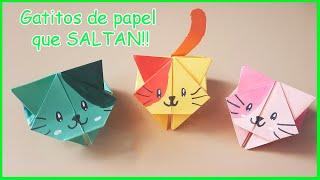 ⫸ HOW TO MAKE JUMPING CATS | ORIGAMI STEP BY STEP