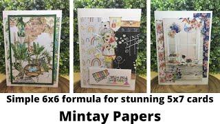 Mintay 6x6 paper/ One simple formula with so many stunning results #mintaypapers