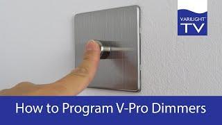 How to program Varilight V-Pro dimmers