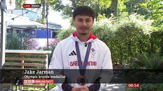 Jake Jarman (Men's Gymnast Bronze Medalist) On BBC Breakfast [05.08.2024]