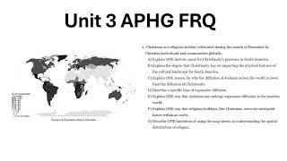 Unit 3 FRQ: Universalizing v Ethnic Religions, Christianity, Judaism, Diffusion | AP Human Geography