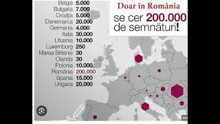 Doar în România se cer 200.000 de semnături!