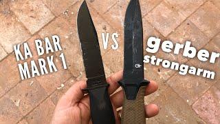 Ka Bar Mark 1 Navy Knife vs Gerber Strongarm