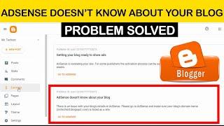 Adsense doesn't know about your blog | Problem solved | Mr. Techist .