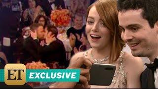 Ryan Reynolds and Andrew Garfield's Hilarious Golden Globes Kiss: Emma Stone Reacts