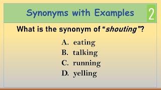 Synonyms with Examples 2 | English Vocabulary Practice Test | Test Your English Vocabulary Skills