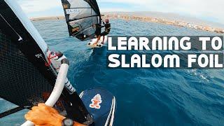 Windfoiling - Foil Slalom Racing Training in Tenerife - Rytis Vlog 21