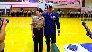 JROTC cadet saves a life and receives an award