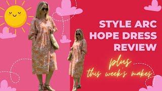 I Made the Style Arc Hope Dress! Pattern Review and This Week’s Project Roundup.