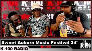 K-100 Radio with Nigel Perkins at Sweet Auburn Music Festival