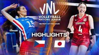Czechia  vs. Japan  - Highlights | Week 2 | Women's VNL 2025