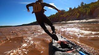 Crazy Canoeists Paddle World's Largest Tide | Shubenacadie, Nova Scotia