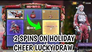 NEW 2 SPINS ON HOLIDAY CHEER LUCKY DRAW IN CODM 2024 | HOLIDAY CHEER WITH LEGENDARY AK-47 IN CODM