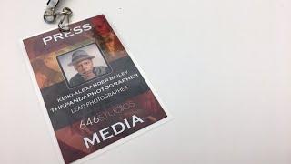 Make your own Press MEDIA PASS for Photography UPDATE (Final  Product)