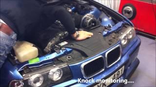 BMW M3 E36 Supercharger on dyno 500hp