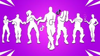 All Fortnite TikTok Dances & Emotes! (New Crossbounce, Hey Now, Pump Up The Jam, The Macarena,..)