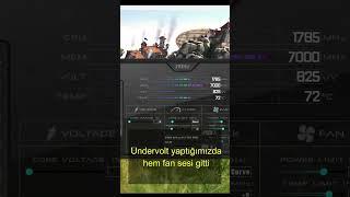 Ekran Kartına Undervolt Yapmak Mantıklı mı? #shorts