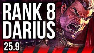 DARIUS vs JAYCE (TOP) | Rank 8 Darius, 800+ games, 9/3/8 | EUW Challenger | 25.9