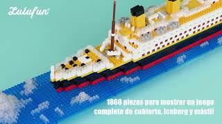 LULUFUN Titanic Ship Model Building Block Set 1860 Pieces