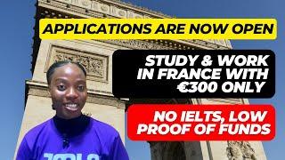 STUDY & WORK IN FRANCE WITH €300 ONLY! | THE COMPLETE GUIDE ON HOW TO GET STARTED NOW