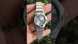 Anne Klein Women's 108655SVTT Two Tone Round Dress Watch