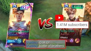 Gusion MET His Brother Aamon in RANKED (is he youtuber?) | ROUND 3