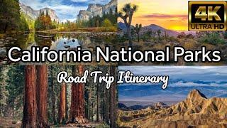 How to Visit all California National Parks in one Road Trip -  Including Top Things to Do ! [4k]