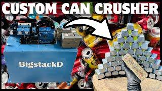 Custom Can Crusher – V8 Motor Melt – Aluminiumdosen schmelzen –ASMR Metal Melting –Trash To Treasure