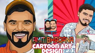 @Amit_Bhadana Cartoon Art design On Toon apk #PhotoExpert #CartoonArt