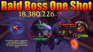 Raid Boss One Shot [20 MILLION DPS]