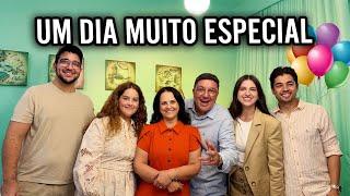 UM DIA MUITO ESPECIAL- MINHA ESPOSA FEZ UMA FESTA PRA MIM COM MUITOS AMIGOS - TEVE DISCURSO 