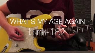 blink-182 - WHAT'S MY AGE AGAIN (guitar cover)