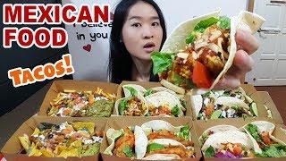 MEXICAN FOOD FEAST! Tacos, Loaded Nachos & Chili Cheese Fries | Eating Show Mukbang