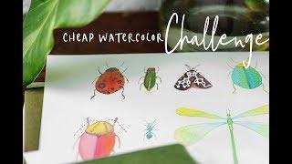 Cheap Watercolor Supplies Challenge - Crayola Watercolors