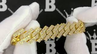 Sharp Cuban Link Hip Hop Bling Bling 14MM Bracelet | HHBB2004G