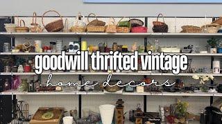 Goodwill Thrift With Me Thrifted Vintage Decor Finds + Reselling