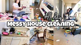 New Huge Complete Disaster All Day Clean With Me | Messy Apartment  | Speed Clean