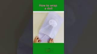 How to wrap a teddy bear for gift #shorts #giftwrapping #giftwrappingideas