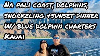 What to do on the island of Kauai? Visit Napali coast, snorkel, dolphins, with Bluedolphin charters