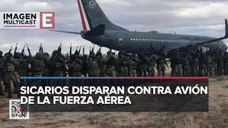 Disparan contra avión de la Fuerza Aérea Mexicana en Culiacán