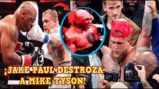 JAKE PAUL DESTROZA a MIKE TYSON en la PELEA del AÑO ¡NO PODÍA SOSTENERSE de PIE!