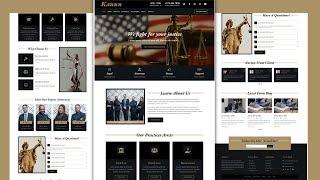 Law Firm - Law Agency - Lawbist Website Design - HTML - CSS - JS - 100% Free - Free Website Code