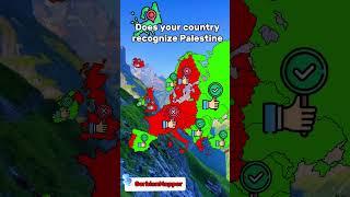 Does your country recognize Palestine #shorts #mapping #geography #geoshorts #maps #geomapping