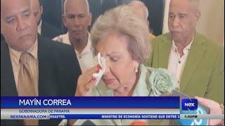 Mayín Correa, gobernadora de Panamá, dio emotivas declaraciones