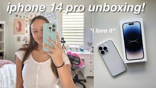 unboxing the iphone 14 pro! 