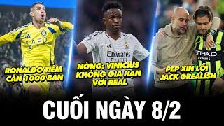 BẢN TIN CUỐI NGÀY 8/2 | NÓNG: VINICIUS KHÔNG GIA HẠN VỚI REAL, RONALDO TIỆM CẬN 1000 BÀN