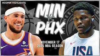 Minnesota Timberwolves vs Phoenix Suns Full Game Highlights | Nov 16 | 2025 NBA Season