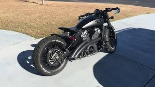 Indian Scout Bobber with Radical Radius exhaust