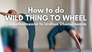 How to do downward dog, wild thing & #wheelpose #yogapose #yogapractice #yogaforbeginners #backbend