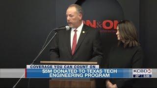 Program to return to Texas Tech’s engineering department thanks to donation